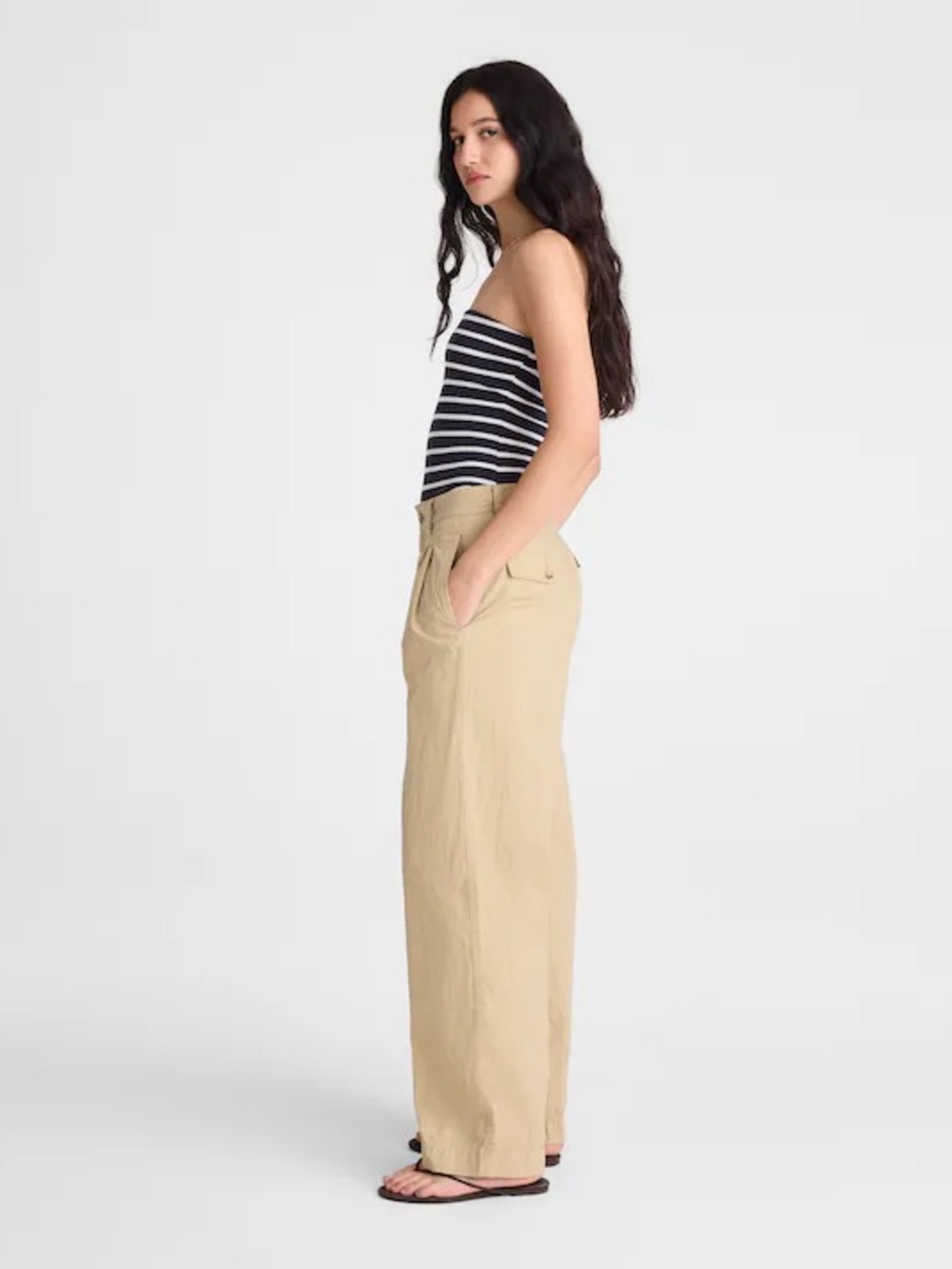 Madewell The Everyday Trouser in Poplin fennel seed new nvr worn 10